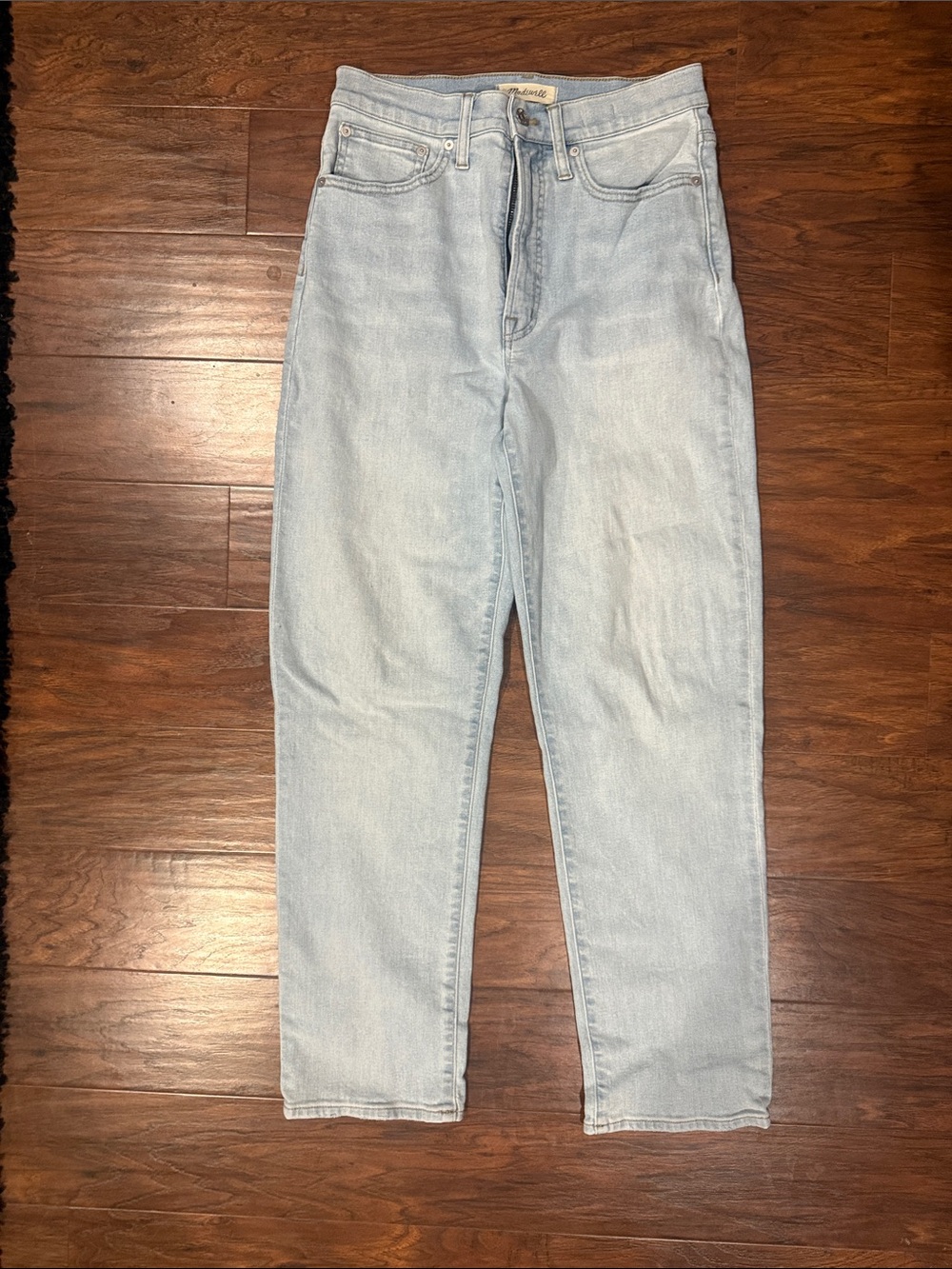 Madewell Pale Blue Perfect Vintage Straight Leg Jeans